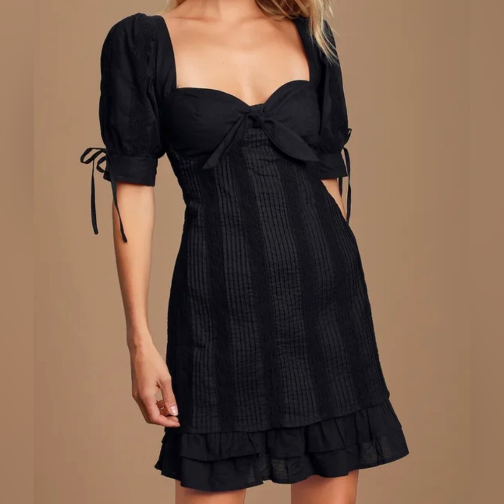 Lulu's Black Mini Dress